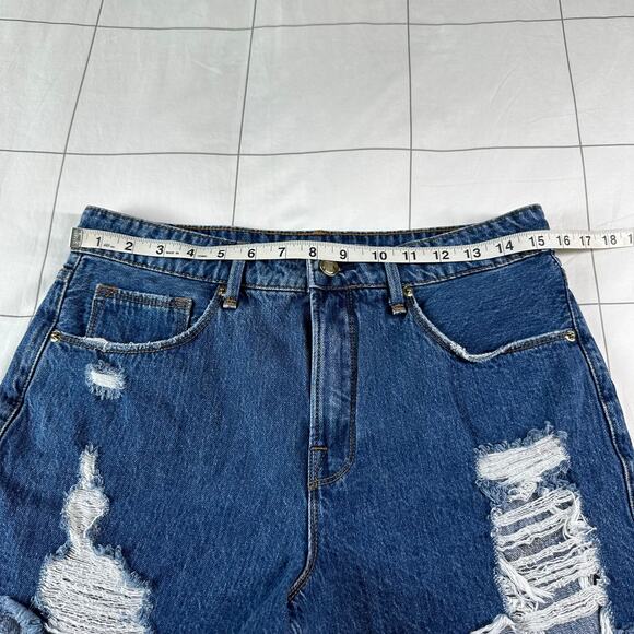 Good American Shorts Womens 28 Blue255 Good Vintage Cutoff Distressed Denim Jean - Picture 8 of 12